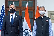 US Secretary of State Antony Blinken meets with Indian External Affairs Minister Subrahmanyam Jaishankar.