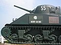 Sherman tank displayed at Arromanches