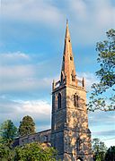 Tower of St Peter and St Paul's Church, Easton Maudit, England