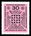 Briefmarke der Deutschen Bundespost (1967): Deutscher Evangelischer Kirchentag 1967 in Hannover