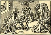 Woodcut by Lucas Cranach the Elder, 1509-10