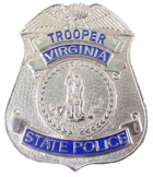 Badge of a Virginia State Trooper