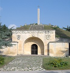 The Memorial of the Battle in Varna, built on an ancient Thracian mound tomb, bearing the name of the fallen king.