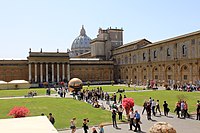 Main courtyard of the Vatican Museums