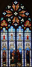 Windows of Tours Cathedral (14th century)
