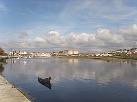 The town of Vila do Conde on the River Ave