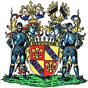 Wappen der Grafen von Korff genannt Schmiesing-Kerssenbrock im Wappenbuch des Westfälischen Adels