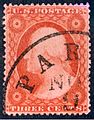 Image 10The first officially perforated United States stamp (1857) (from Postage stamp)