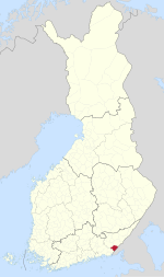 Location of Ylämaa in Finland