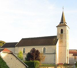 The church in Cussey-sur-l'Ognon
