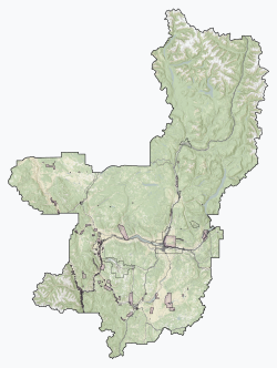 Monte Lake is located in Thompson-Nicola Regional District