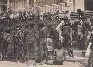 Ifugao pasiking during the early American period in Camp John Hay, Baguio City
