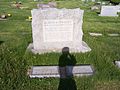 Grave marker of Alonzo A. Hinckley.