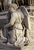 Angel by Michelangelo, early work (1494–95)