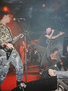 Chaos UK performing live in Arnhem, Netherlands in 1995