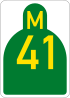 Metropolitan route M41 shield