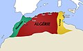 Algeria in 1824 alongside Alaouite Morocco.