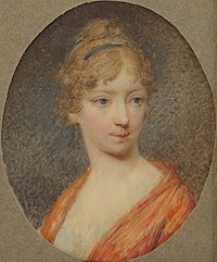 Portrait miniature of Empress Elizabeth Alekseevna