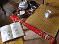 Kanji writing, porcelain, tea and the game of Go