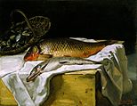 Nature morte avec du poisson, Still life with fish, c. 1866–67
