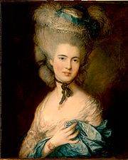 English: Woman in Blue by Thomas Gainsborough (c. 1770s)