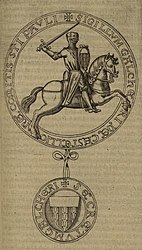 Seal of Walter III of Châtillon.