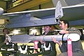 German Air Force airmen mount an IRIS-T to a Eurofighter