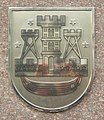 The coat of arms on the Klaipėda city municipality building