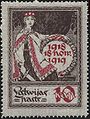 Stamp of Latvia, 1919