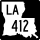 Louisiana Highway 412 marker