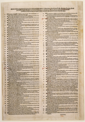 image of a page listing Luther's 95 theses.