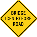 W8-13 Bridge ices before road