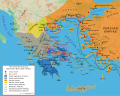 Image 22Map showing events of the first phases of the Greco-Persian Wars. (from Ancient Greece)