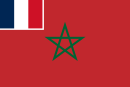 Merchant flag of the French protectorate of Morocco (1912–1956)