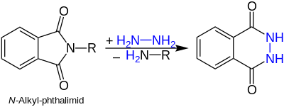 Hydrazinolase eines N-Alkyl-phthalimids