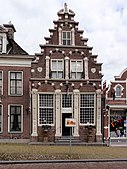 House from 1663, decorated with Corinthian pilasters, in Workum (the Netherlands)