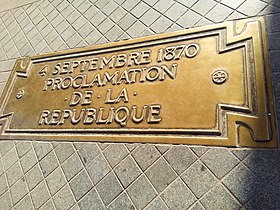 Proclamation of the Republic plaque.