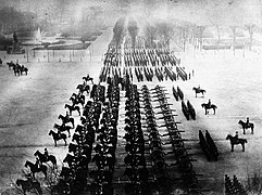 Parade der preußischen Armee durch Paris, März 1871