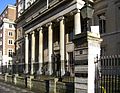 Portico of Royal College of Surgeons at Lincoln's Inn Fields, London