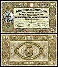 Five Swiss francs (1914), Swiss National Bank