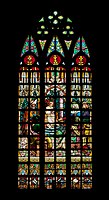 San Sebastian Church window, part of a National Cultural Treasure