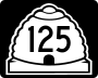 State Route 125 marker
