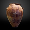 Image 28A typical Naqada II pot with ship theme (from Prehistoric Egypt)