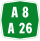Autostrada A8-A26 marker