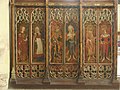 Some paintings from the 15th-century Rood Screen in St Michael and All Angels church, Barton Turf