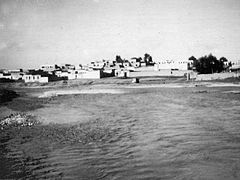 Nahal Beersheba in flood, 1948