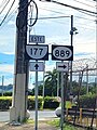 PR-177 east at PR-889 intersection in Juan Sánchez, Bayamón