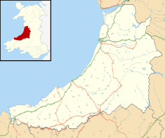 Trawscoed fort is located in Ceredigion