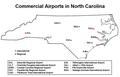 Image 4Commercial Airports in North Carolina (from Transportation in North Carolina)