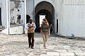 First Lady Melania Trump tours the Cape Coast Castle
